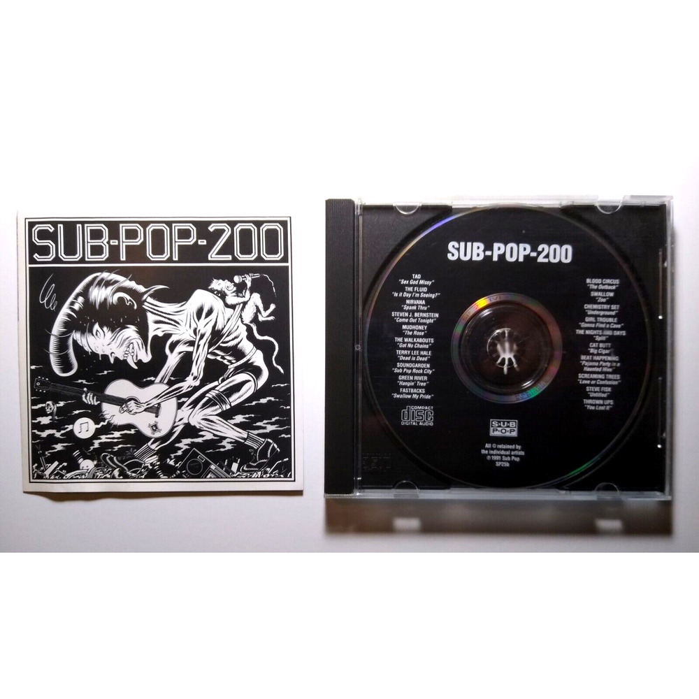Sub-Pop 200 CD Nirvana Soundgarden Grunge Alt RARE Edition No Caroline Dist 1991